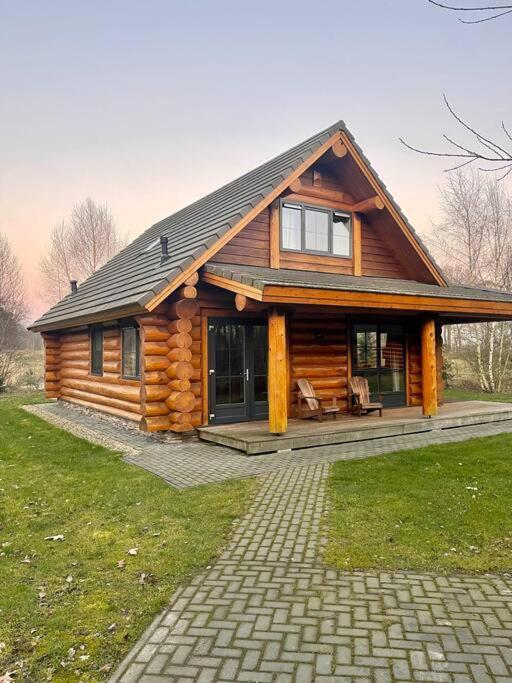 Unieke Houten Villa Met Sauna In Twente - 6P Den Ham Exterior photo
