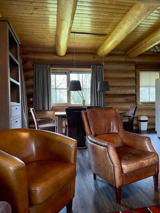 Unieke Houten Villa Met Sauna In Twente - 6P Den Ham Exterior photo